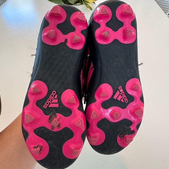 Black and Pink Adidas Soccer Cleats - Picture 4 of 4